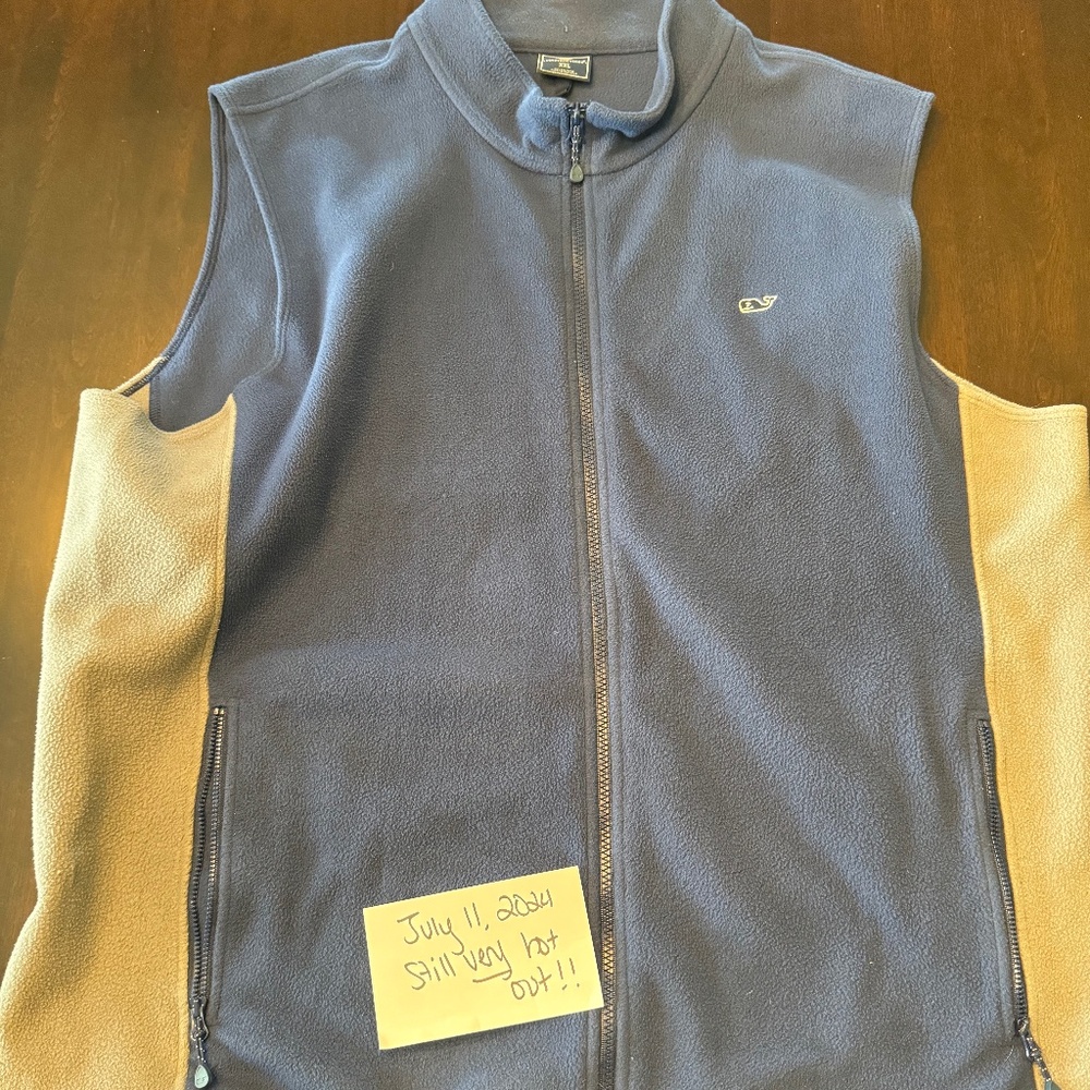 Vineyard Vines Fleece Vest Bicolor Men's XXL
